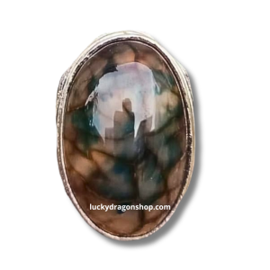 CRYSTAL DRAGON SCALE STONE RING