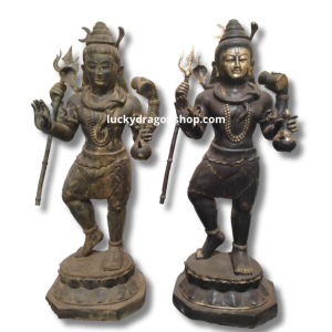 A PAIR OF SHIVA STATUES